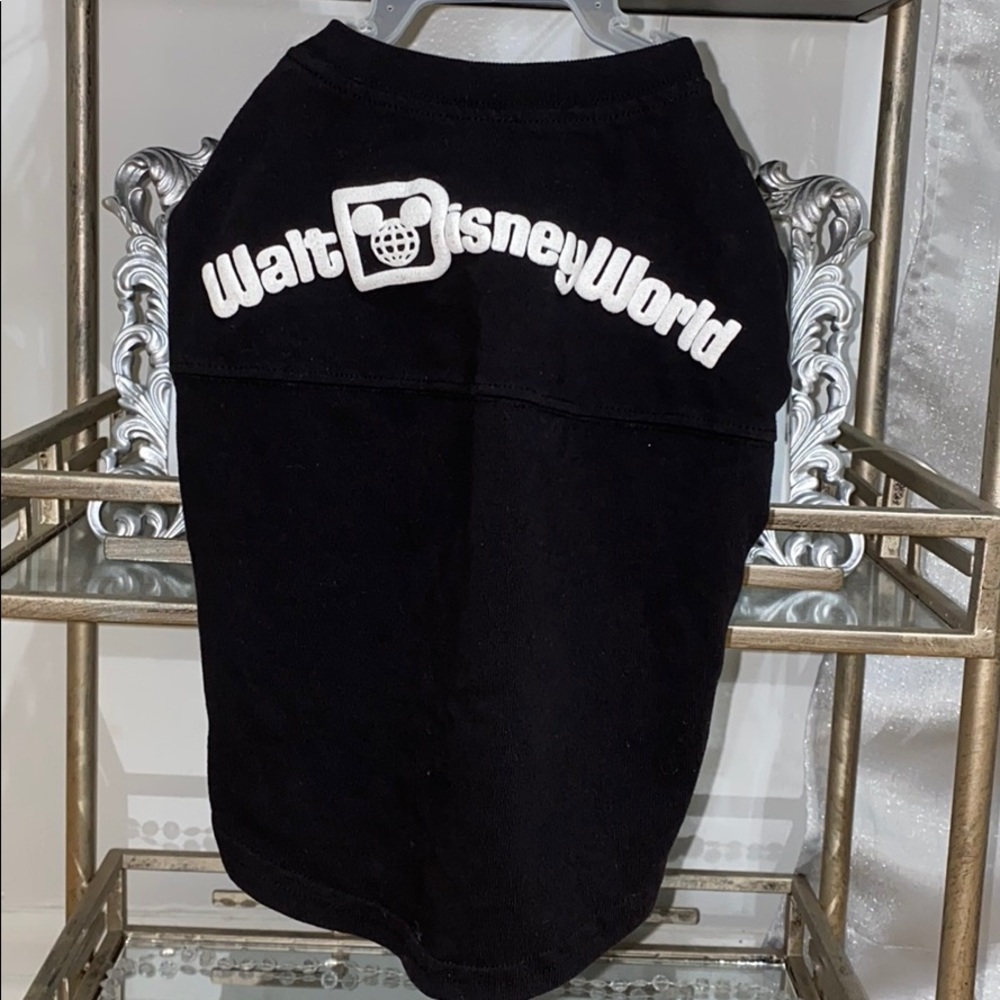 New Disney dog pet black spirit jersey shirt